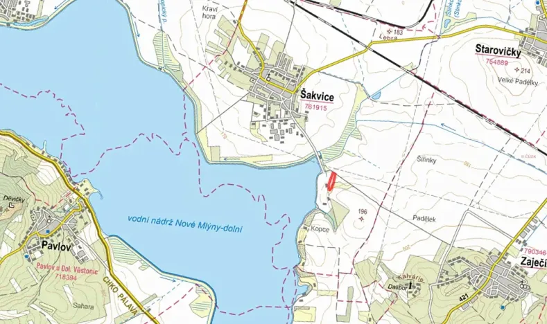 Prodej pole, Šakvice, 14834 m2