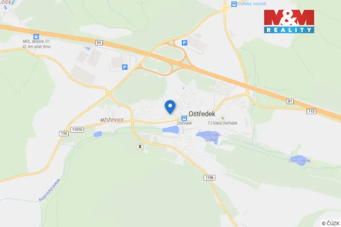 Prodej rodinného domu, Ostředek, 52 m2