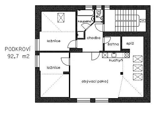 Pronájem bytu 3+kk, Praha - Kobylisy, Klíčanská, 93 m2