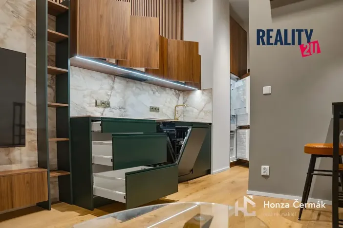 Pronájem bytu 1+kk, Brno, 42 m2