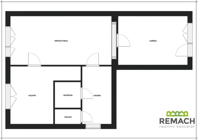 Prodej bytu 2+1, Otrokovice, Olbrachtova, 51 m2