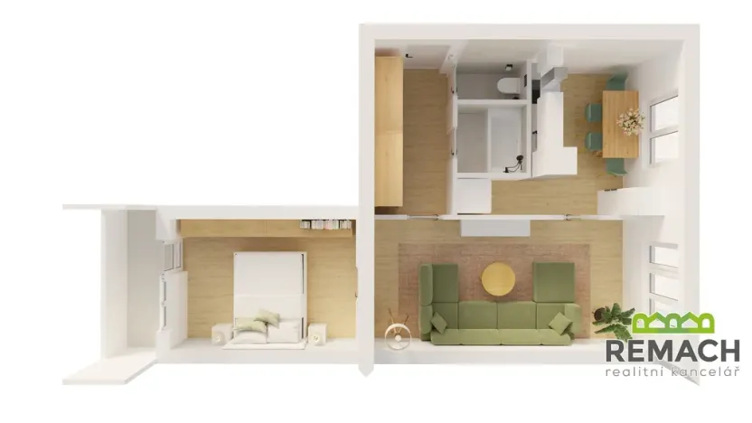 Prodej bytu 2+1, Otrokovice, Olbrachtova, 51 m2