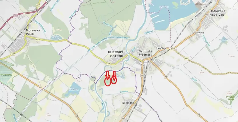 Prodej lesa, Veselí nad Moravou, 2272 m2