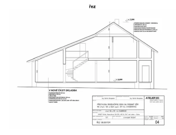 Dražba rodinného domu, Chuderov, 216 m2