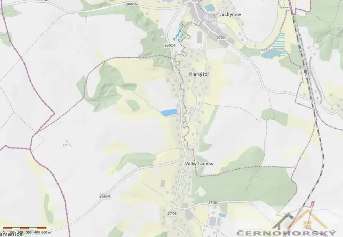 Prodej pole, Brniště - Velký Grunov, 9639 m2