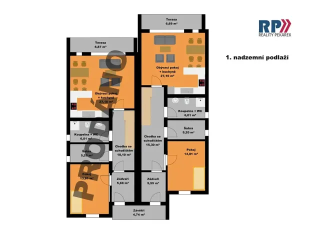 Prodej vily, Praha - Klánovice, U trativodu, 146 m2