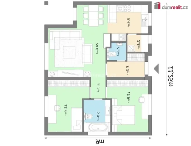 Prodej rodinného domu, Troubky-Zdislavice - Zdislavice, 100 m2