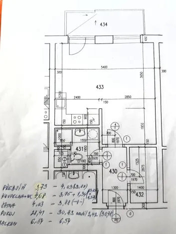 Pronájem bytu 1+kk, Brno - Lesná, Tomečkova, 41 m2