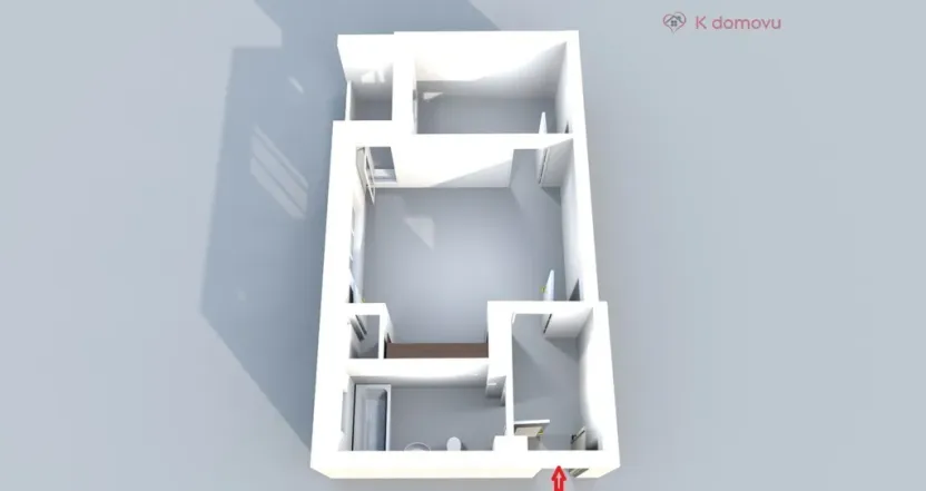 Prodej bytu 2+kk, Brno - Černovice, Zvěřinova, 43 m2