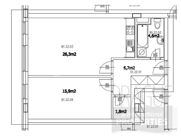 Prodej bytu 2+kk, Praha - Michle, Pod Bohdalcem I, 55 m2