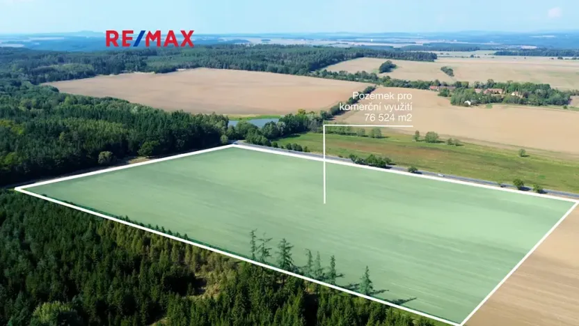 Prodej komerčního pozemku, Pňovany, 76524 m2