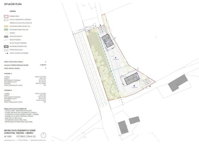 Prodej pozemku pro bydlení, Osečná - Chrastná, 1159 m2