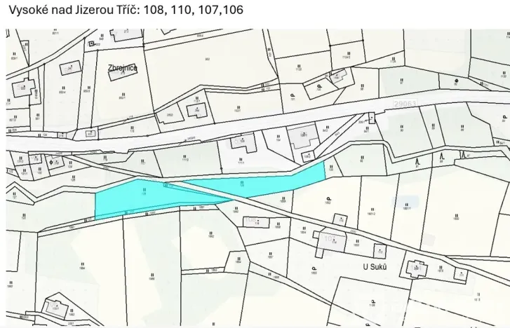 Prodej pozemku pro bydlení, Vysoké nad Jizerou - Horní Tříč, 2158 m2