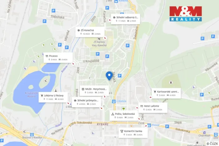 Pronájem bytu 2+kk, Karlovy Vary - Rybáře, Sibiřská, 37 m2