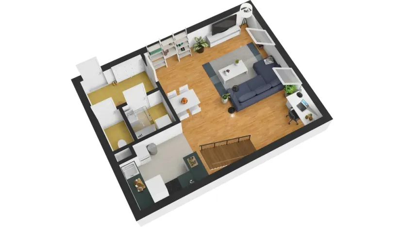 Prodej bytu 2+kk, Šestajovice, Komenského, 63 m2