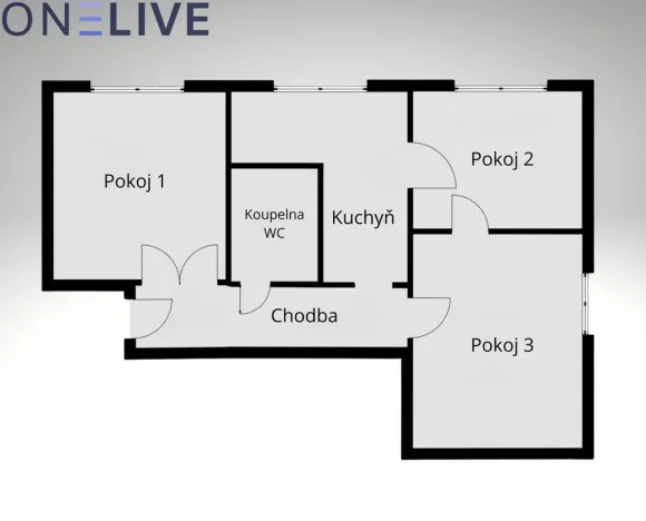 Prodej bytu 3+1, Plzeň, Chválenická, 63 m2