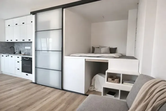 Pronájem bytu 1+kk, Praha - Hostivař, Dolnoměcholupská, 33 m2