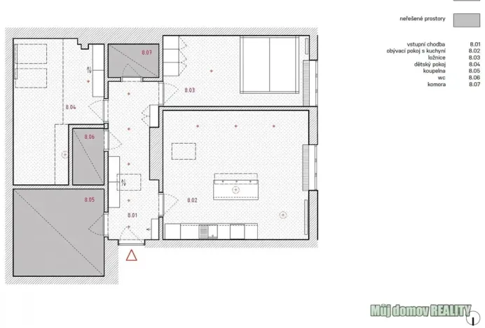 Pronájem bytu 3+kk, Praha - Žižkov, Buchovcova, 82 m2