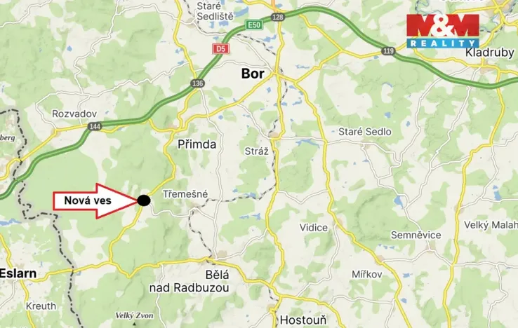 Prodej pozemku pro bydlení, Třemešné - Nová Ves, 1482 m2