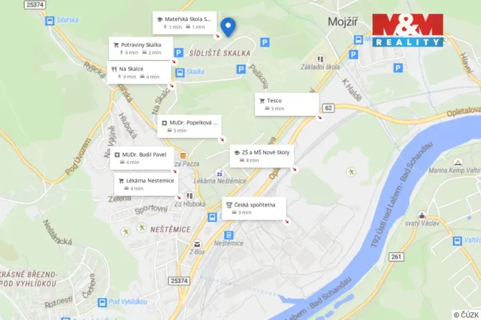 Pronájem bytu 3+1, Ústí nad Labem, Picassova, 78 m2