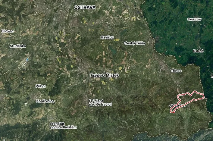 Prodej pozemku, Návsí, 1001 m2