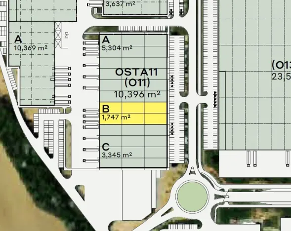 Pronájem výrobních prostor, Ostrava - Hrabová, K Zyfu, 1747 m2