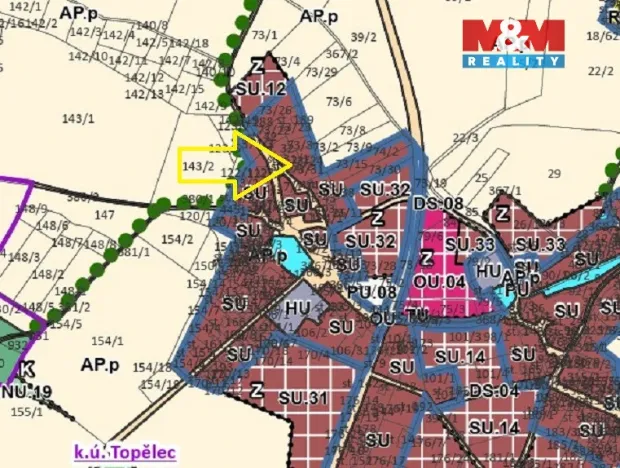 Prodej pozemku pro bydlení, Čížová - Topělec, 558 m2