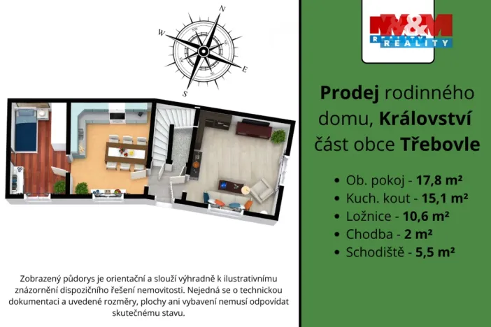 Prodej rodinného domu, Třebovle - Království, 51 m2