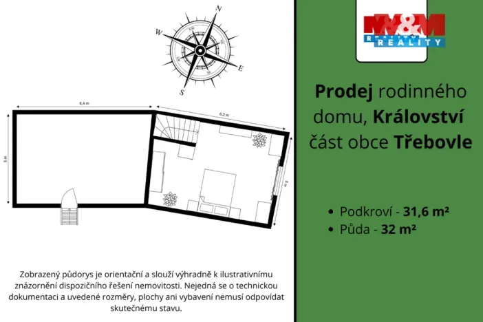 Prodej rodinného domu, Třebovle - Království, 51 m2