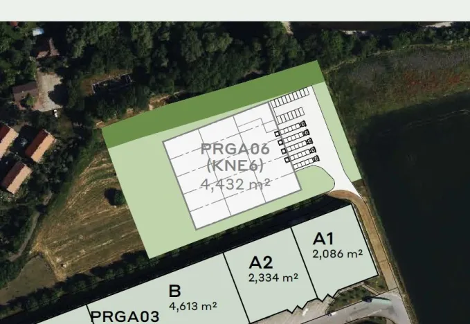 Pronájem skladu, Kněževes, Nad Kovárnou, 4432 m2