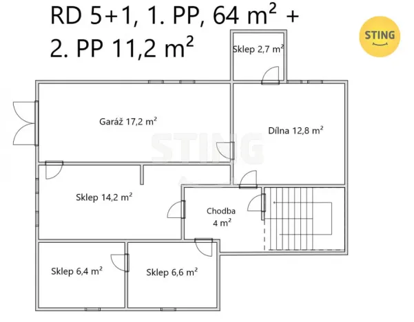 Prodej rodinného domu, Ostřešany, Družstevní II, 208 m2