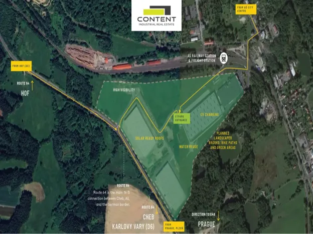 Pronájem výrobních prostor, Aš, Skandinávská, 5000 m2