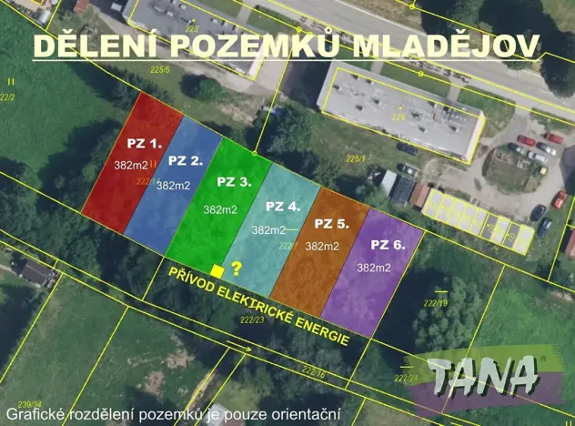 Prodej podílu pozemku pro bydlení, Mladějov, 382 m2