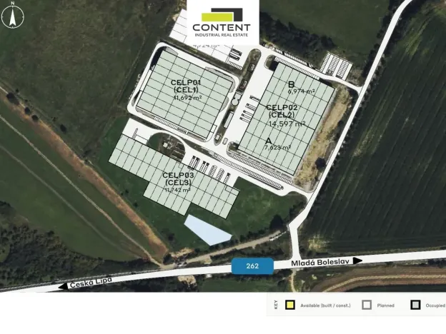 Pronájem skladu, Česká Lípa - Dobranov, 2800 m2