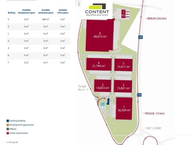 Pronájem výrobních prostor, Zdiby, Ke Zdibsku, 960 m2