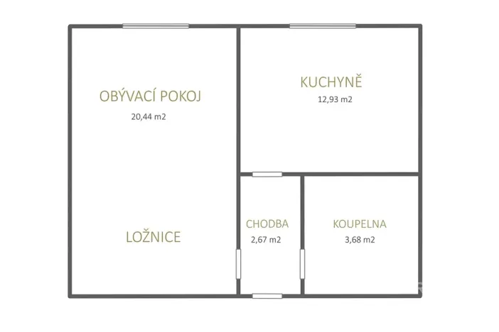 Prodej bytu 1+1, Žatec, Lípová, 40 m2