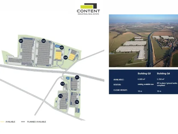 Pronájem výrobních prostor, Pavlov, Logistická, 5250 m2