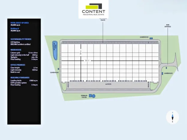 Pronájem skladu, Úherce, Luční, 5000 m2