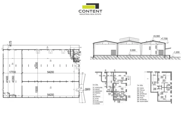 Pronájem skladu, Břeclav, Mládežnická, 1578 m2
