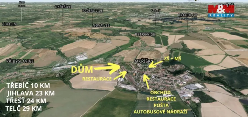 Prodej rodinného domu, Okříšky, Nádražní, 96 m2