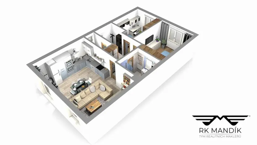 Prodej rodinného domu, Veliká Ves, Slunečná, 71 m2