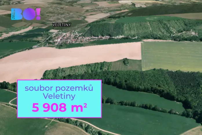 Prodej pole, Veletiny, 5908 m2