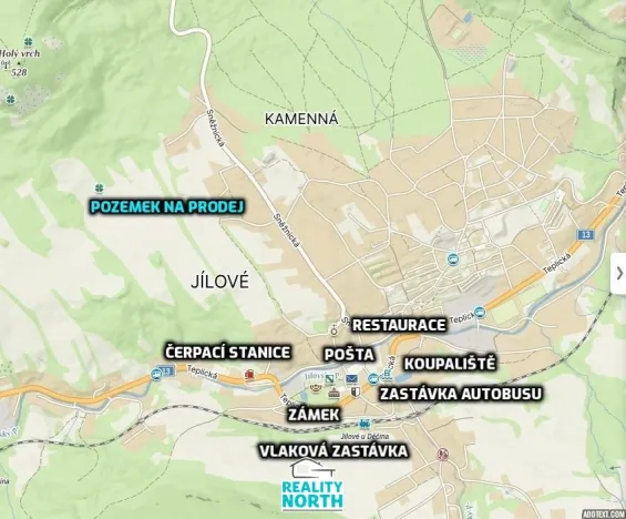 Prodej zahrady, Jílové, Mokrá, 900 m2