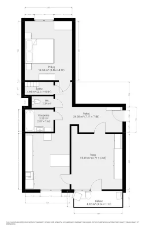 Pronájem bytu 2+1, Brno, Cacovická, 63 m2