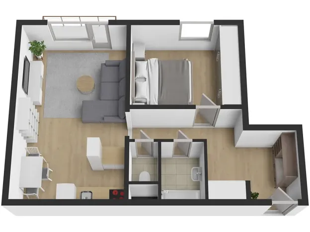 Prodej bytu 2+kk, České Budějovice, J. Bendy, 46 m2