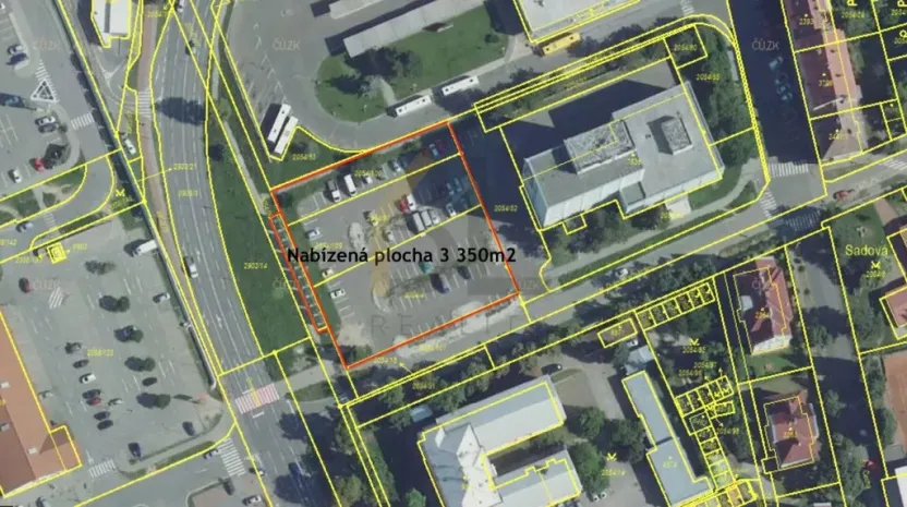Pronájem komerčního pozemku, Hodonín, Velkomoravská, 3350 m2