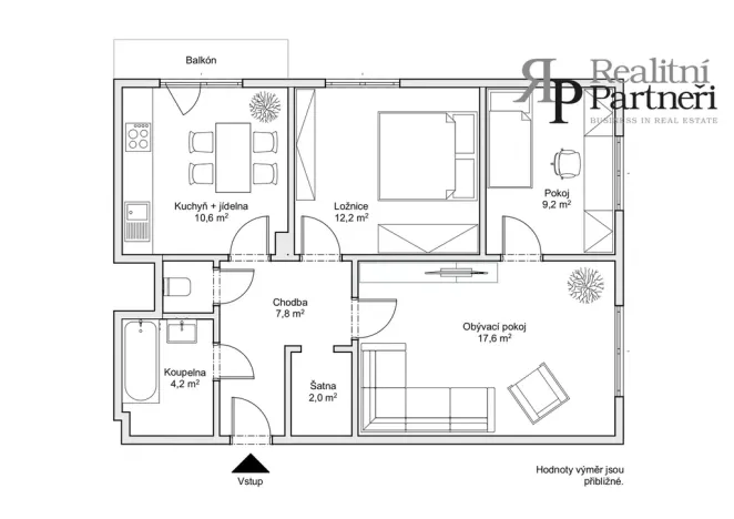 Prodej bytu 3+1, Ostrava, U Studia, 68 m2