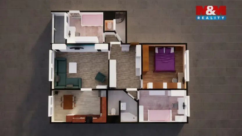 Prodej bytu 4+1, Česká Lípa, Kunratická, 96 m2