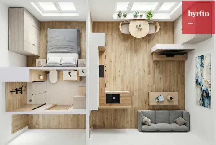 Pronájem bytu 2+kk, Krnov, SPC E, 40 m2