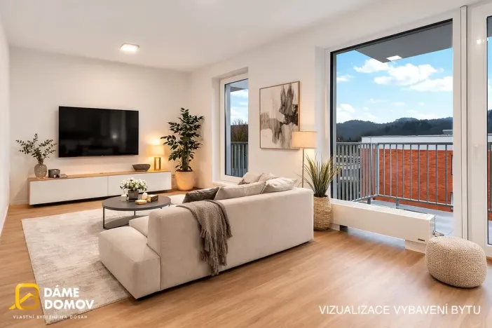 Pronájem bytu 2+kk, Otrokovice, Moravní, 44 m2